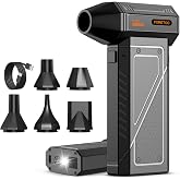 Compressed Air Duster-150000RPM Super Power Cordless Air Duster, Rechargeable Brushless Motor Durable Power Blower with SOS LED Light,Adjustable Dust Blower for Computer, Pet,Outdoor, House and Car