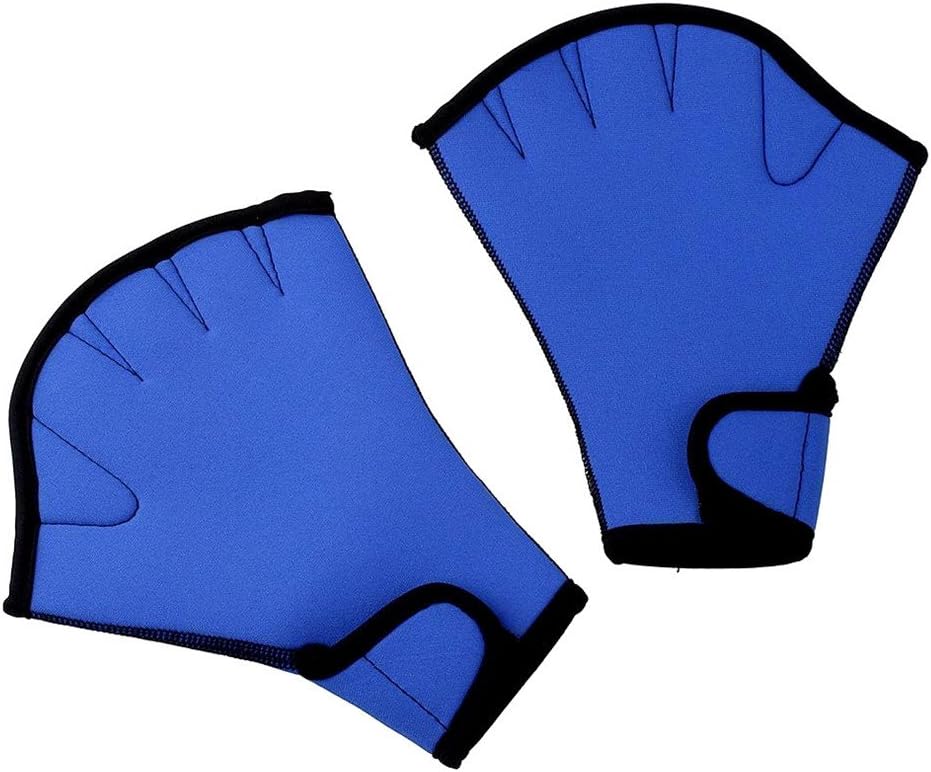 Qzc Pair of Aquatic Fitness Swim Training Gloves Water Resistance Training Aqua Fit Webbed Gloves : Sports & Outdoors