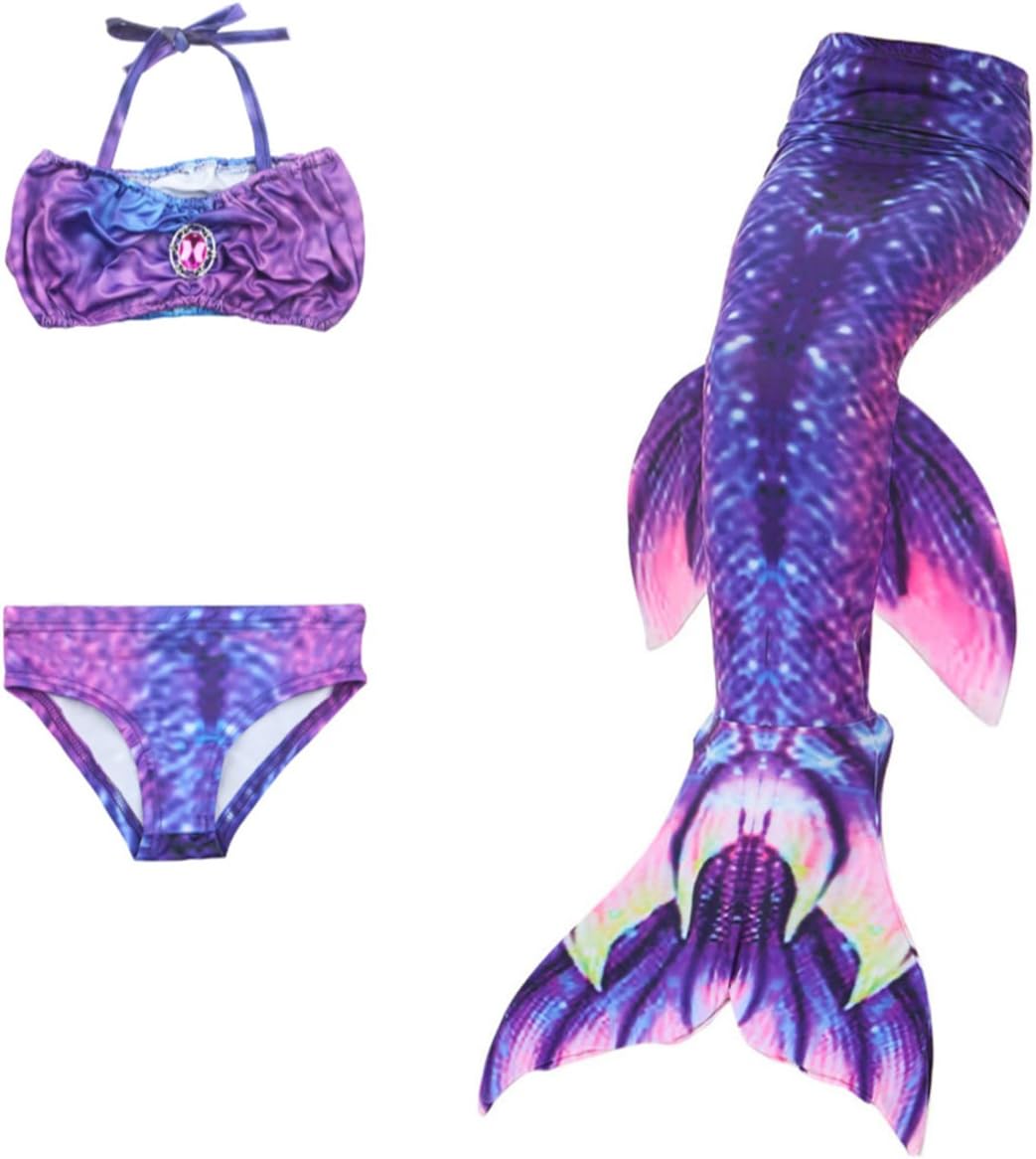 oboss Mermaid Tails, Swimsuit with Fin, Swimming Costume, Girls Swimmable Mermaid Tail Sets