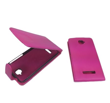 handy-point Klapphülle Klapptasche Tasche Hülle mit Fach für EC-Karte Flip Case für Alcatel One Touch Pop C7, 7041D in Pink (