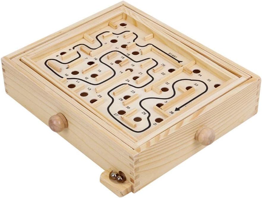 wooden ball maze