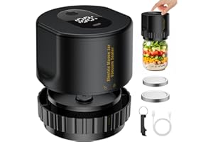 Electric Mason Jar Vacuum Sealer,Vacuum Sealer for Extended Food Freshness: Compatible with Wide and Regular Mouth Jars, Idea