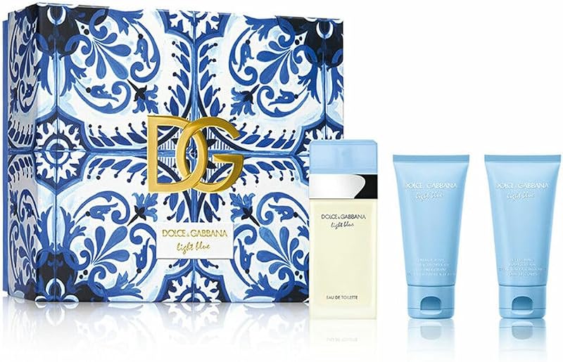 Dolce & Gabbana Women's Perfume Gift Set Eau de Toilette Body Cream Shower Gel