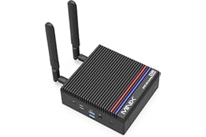 MINIX Z100-0dB Fanless Mini PC, Intel 12th Gen N100, 8GB DDR4, 256GB M.2 PCIe Gen3 x 4 NVMe SSD Windows 11 Pro Desktop Computer, 4K Dual Display/2.5G LAN/USB3.2/USB-C/Vesa Mount/Auto Power On