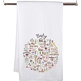 MNIGIU Italy Travel Gift Italy Kitchen Towel Italy Kitchen Decor for Housewarming Italy Souvenir Gift (Italy Towel)
