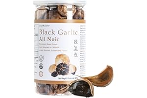 Orgnisulmte Canada Black Garlic Fermented for 90 Days 100% Natural Multi Clove Garlic Hand Selected in CANADA,Ready to Eat 8 