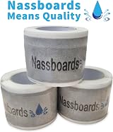 Nassboards Waterproof Tanking Tape Aqua Elastic Self Adhesive Butyl 85mm x 5m view 2