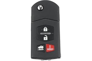 X AUTOHAUX 4 Button Flip Car Keyless Entry Remote Control Key Fob BGBX1T478SKE125-01 for Mazda 3 Seden 10-13 for Mazda 6 10-1