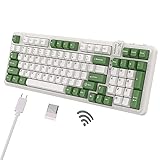 AUSDOM 98Pro Silent Mechanical Keyboard,Wireless