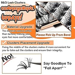 Lash Clusters B02 D Curl 12mm DIY Eyelash