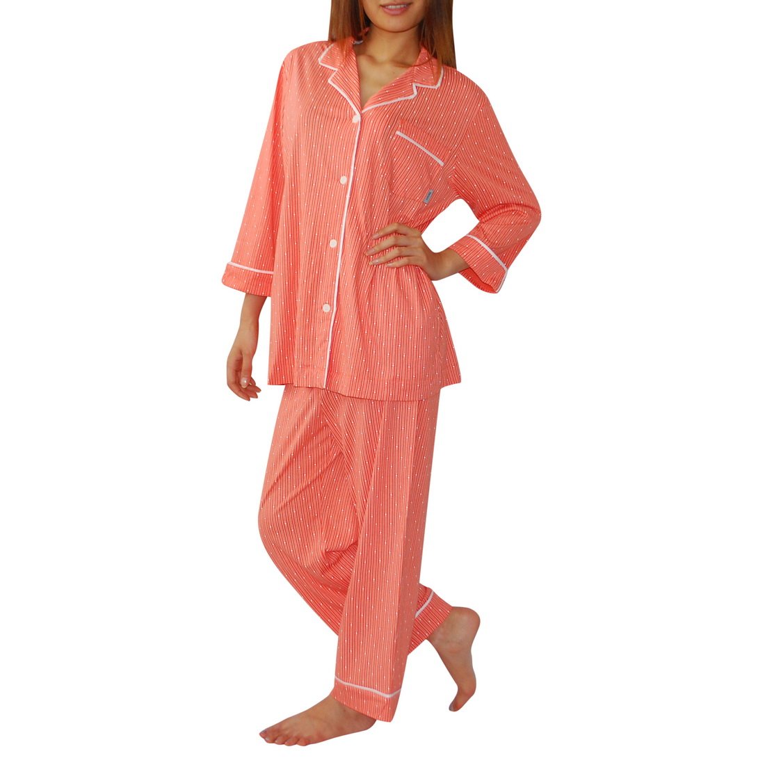 2 PCS PAJAMA SET Womens DKNY DONNA KARAN Lounge PJs Top & Pants (Size