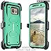 COVRWARE Galaxy S7 Edge [Aegis Series] + Full-Coverage Screen Protector, Heavy Duty Rugged Full-Body Armor Holster Case [Belt Swivel Clip][Kickstand] For Samsung Galaxy S7 Edge, Teal (CW-S7EG-AG12)