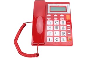 Diydeg Corded Phone, Corded Landline Telephone with Digital Answering System and Caller ID Date Time Display Flash Re Dial Sp