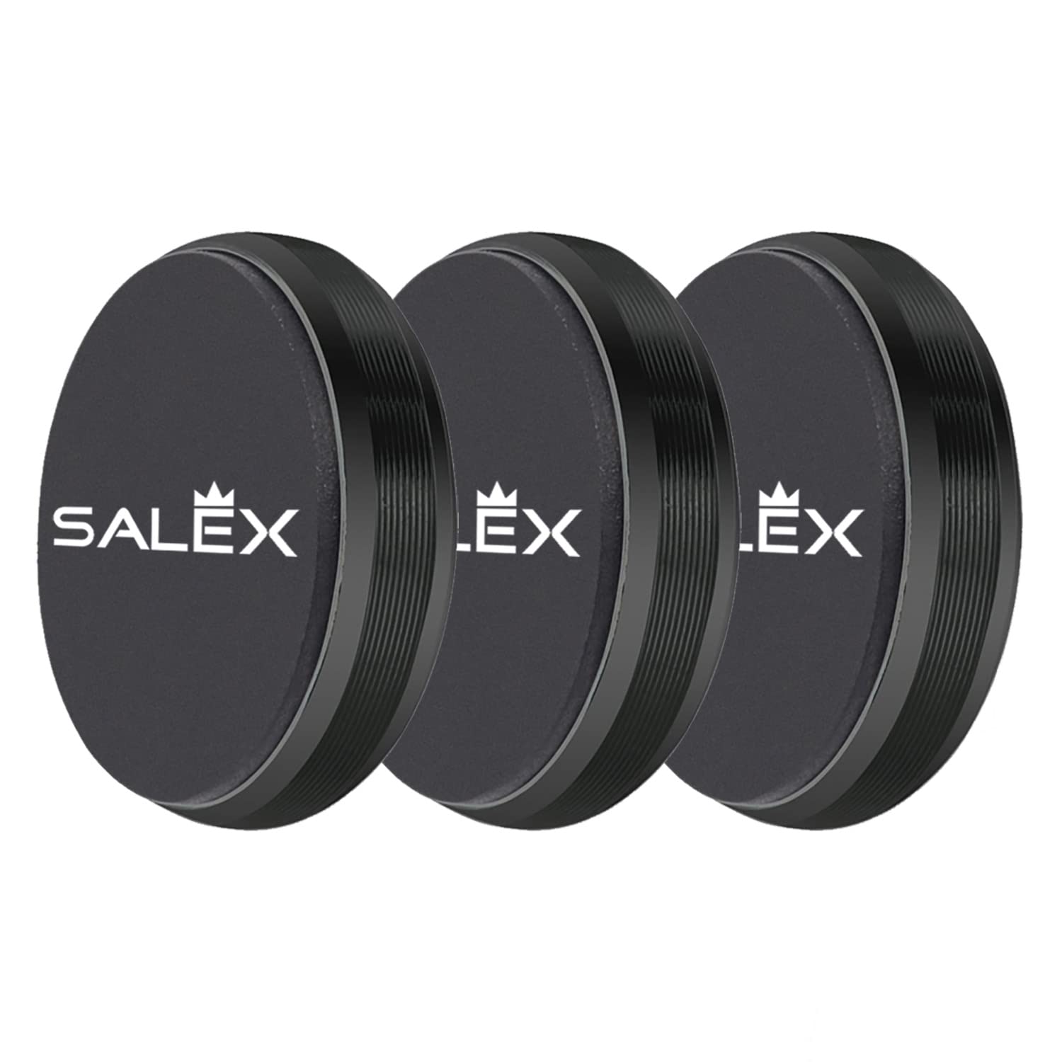 Photo 1 of SALEX Magnetic Phone Mount 3 Pack with 3M Adhesive, Black Flat Cell Phone Holder for Car Dash, Truck, Wall, Mirror, Table