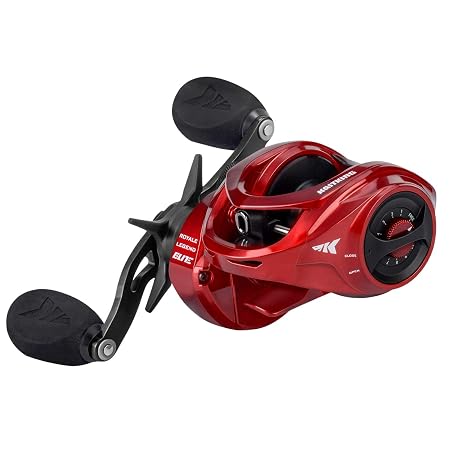 KastKing Royale Legend Baitcasting Reels - Elite Series, Palm Perfect Compact Design, Ergo-Twist Opening, Swing Wing Side Cover, 4 Coded Gear Ratios, 11+1 BB, Magnetic Braking System Fishing Reel