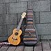 Jiuxun Ukulele Case Uke Bag - 21in 23inch 26inches Adjustable Heavy Duty Padded with Storage for Concert Soprano Tenor Ukelele (21in- Soprano, Bohemian)