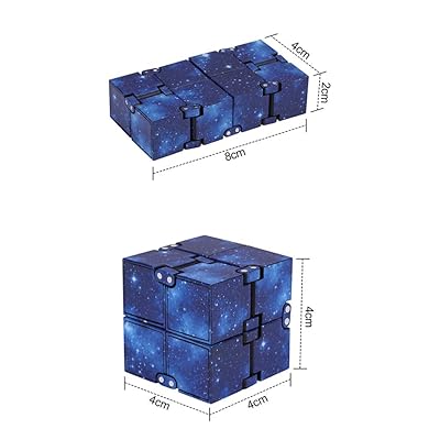 Buy Yalami Infinity Cube Fidget Toy For Kids And Adults Mini Stress Relieving Fidget Cube For Teens Boys Girls Unique Anxiety Relief Sensory Toys For Autistic Children Adhd 2 Pack Galaxy
