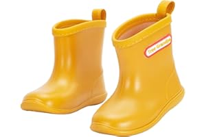 NQTOER Toddler Kids Rain Boots for Boys Girls Easy-on Lightweight Waterproof Rainboots Baby