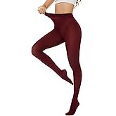 Hiltzo 80D Women's Tights Semi Opaque Ultra Soft Solid Color Stretchable High Waist Footed Pantyhose with 20+ Colors