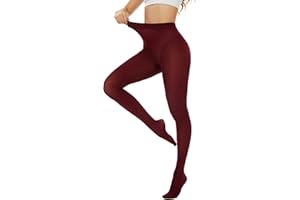 Hiltzo 80D Women's Tights Opaque Ultra Soft Solid Color Stretchable High Waist Footed Pantyhose with 25 Colors