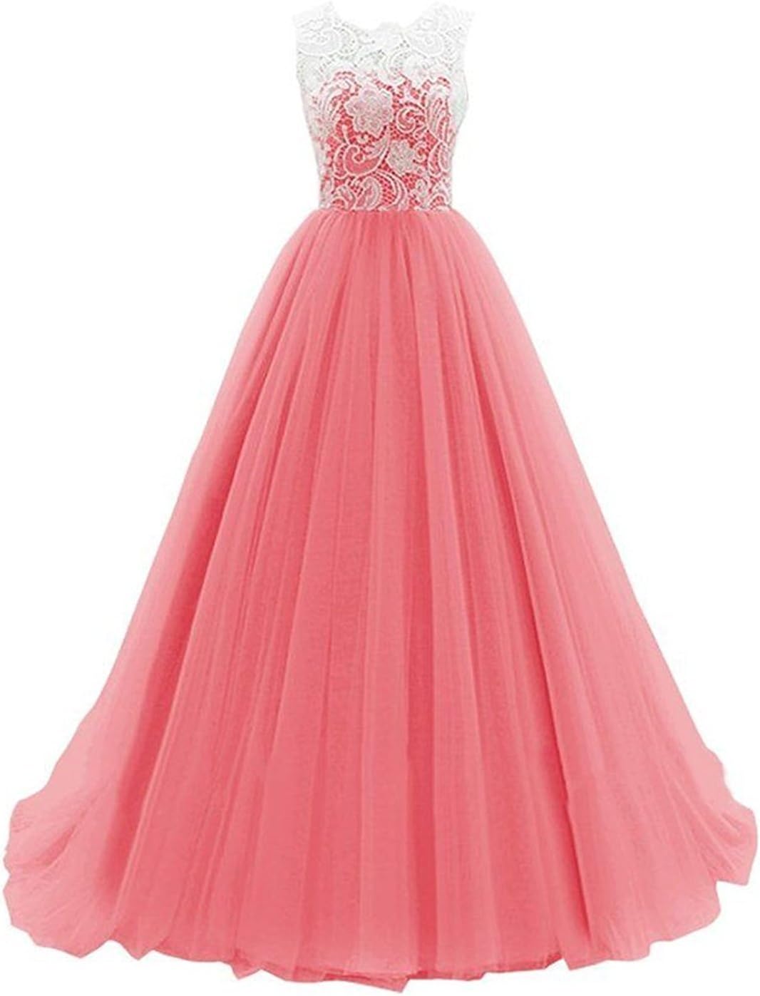 KekeHouseยฎ A-line Wedding Bridesmaid Dress Mother and Daughter Dress Sweetheart Flower Girl Long Lace Prom Dress