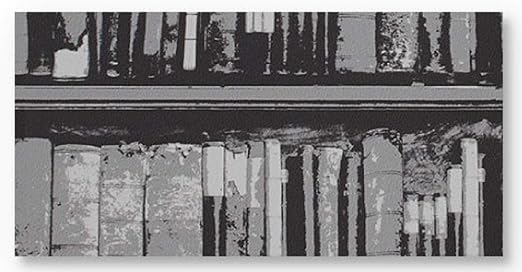 Amazon Co Jp アートパネル 長方形 30ｃｍ 60ｃｍ 北欧 壁紙 モノクロ モノトーン イラスト 本棚 書斎 ホーム キッチン