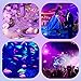 SOLMORE UV LED Blacklight Strip Light Fixture 16.4Ft/5M 2835SMD,Flexible Waterproof Purple UV LED Light Strip with 48W DC12V 5A Power Supply for Fishing Check Sterilization Halloween Light Party