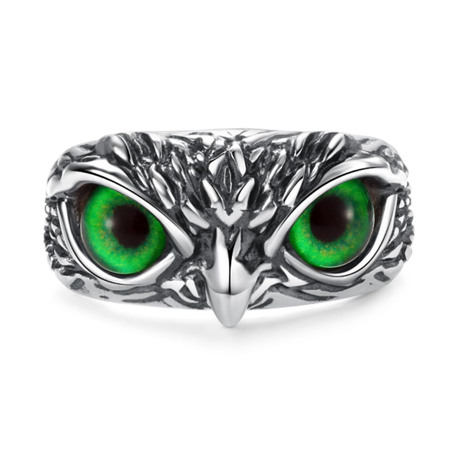 Yumikoo Demon Eye Owl Ring Retro Open Ring