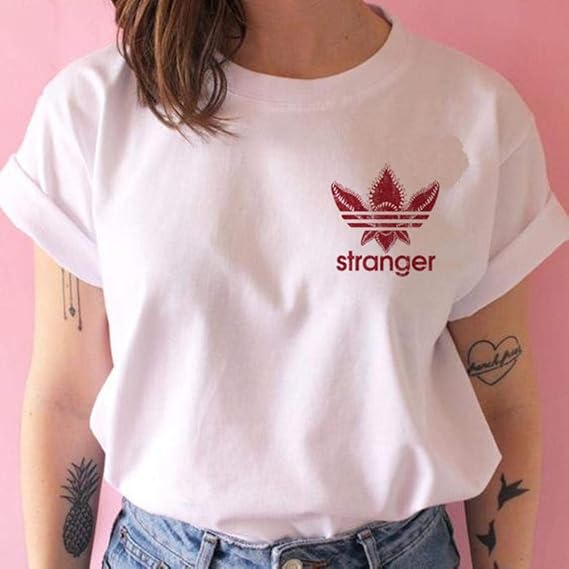 Amazon Co Jp Werty 致命的な痛手シャツ面白い服に見知らぬものシーズンのシャツの女性のダウンtシャツ 7 L 服 ファッション小物