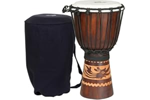 X8 Drums & Percussion Kalimantan Backpacker Djembe Drum with Tote Bag