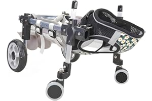 Mobility Enhancing Adjustable Four Wheel Dog Wheelchair Restoring Movement for Disabled Canines Adjustable Pet Wheelchair