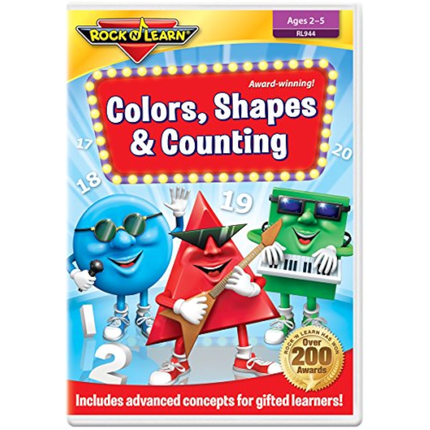 Colors, Shapes & Counting DVD by Rock 'N Learn 725696894428 eBay