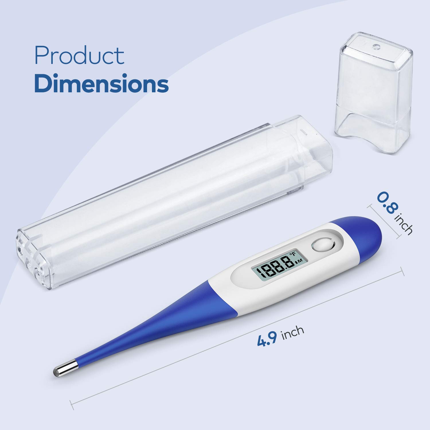Boncare Thermometer For Adults, Digital Oral Thermometer For Fever
