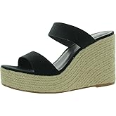 Smash Womens Luna Open Toe Two-Strap Wedge Sandals