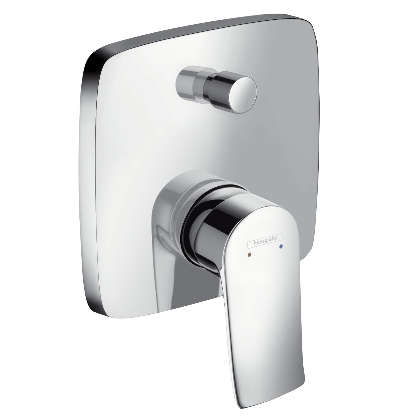 hansgrohe 31451000 Metris Manual Soft Cube Bath Mixer, Chrome
