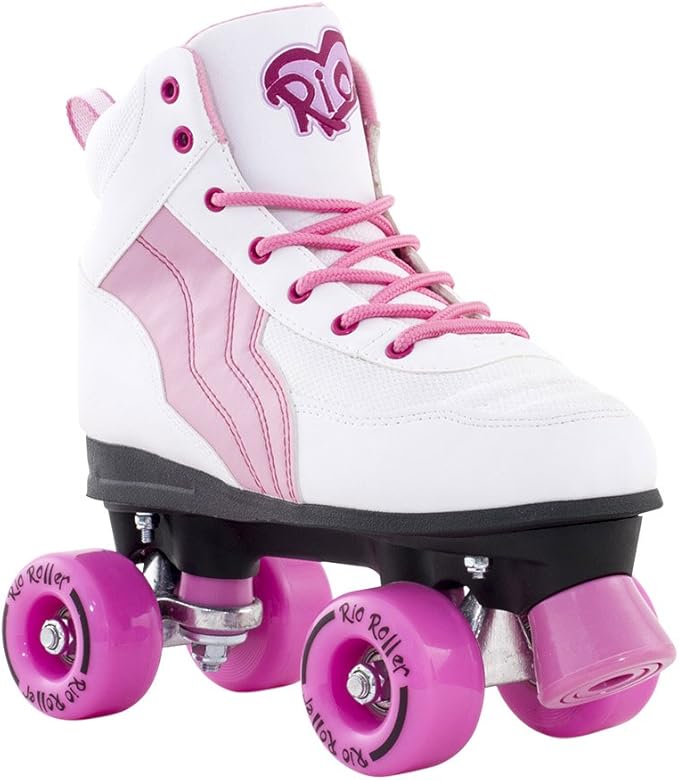 Rio Pure Roller Skates White Pink UK 4 /EU 36.5 Amazon.co.uk Sports