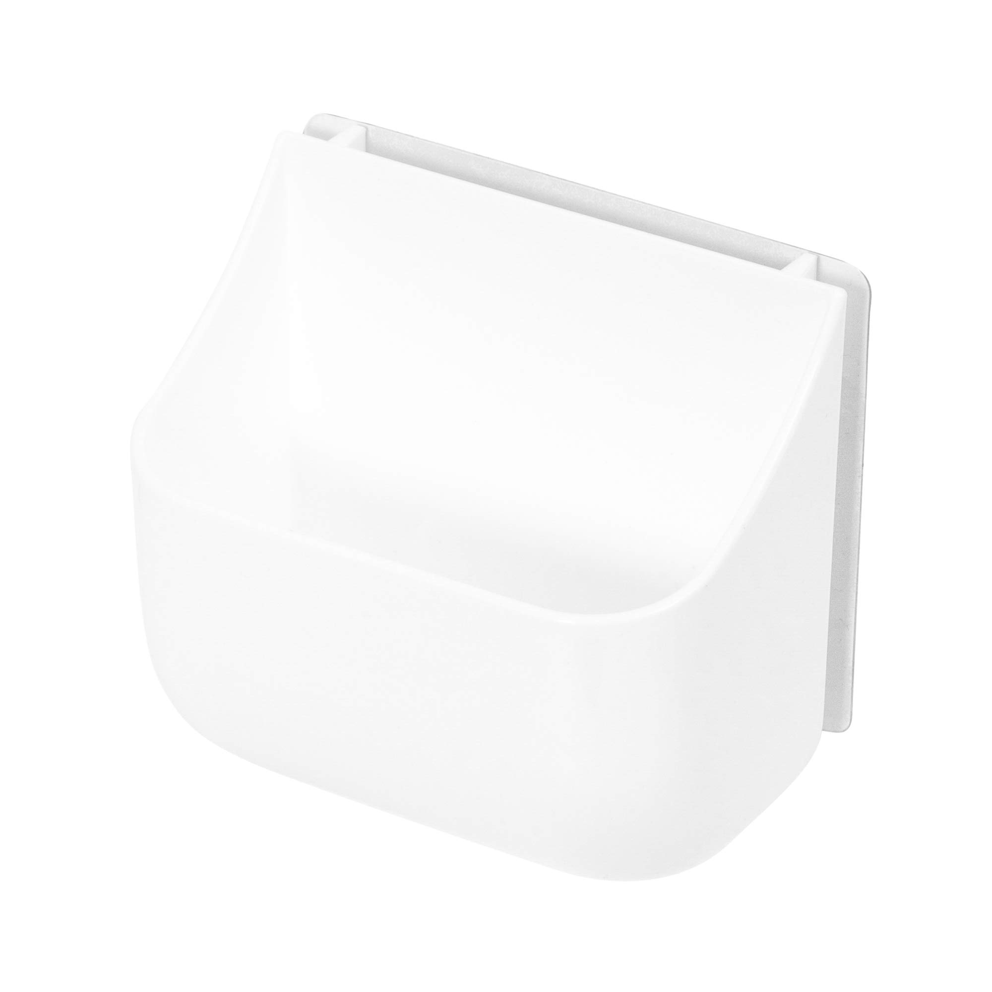 Compactor Hang It Small Curved Home Storage Box, White