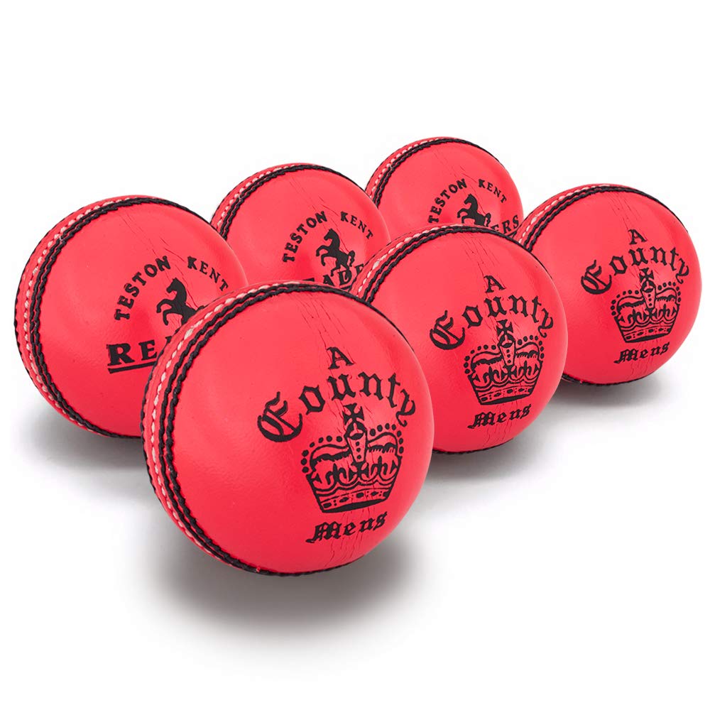 Readers County Crown Cricket Ball 5.5oz, Pink, Mens (Box Of x6)