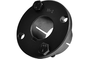 MINERGUY 1" Bore H Style Steel Sheave/Pulley Bushing Split Taper for Keyed Shaft