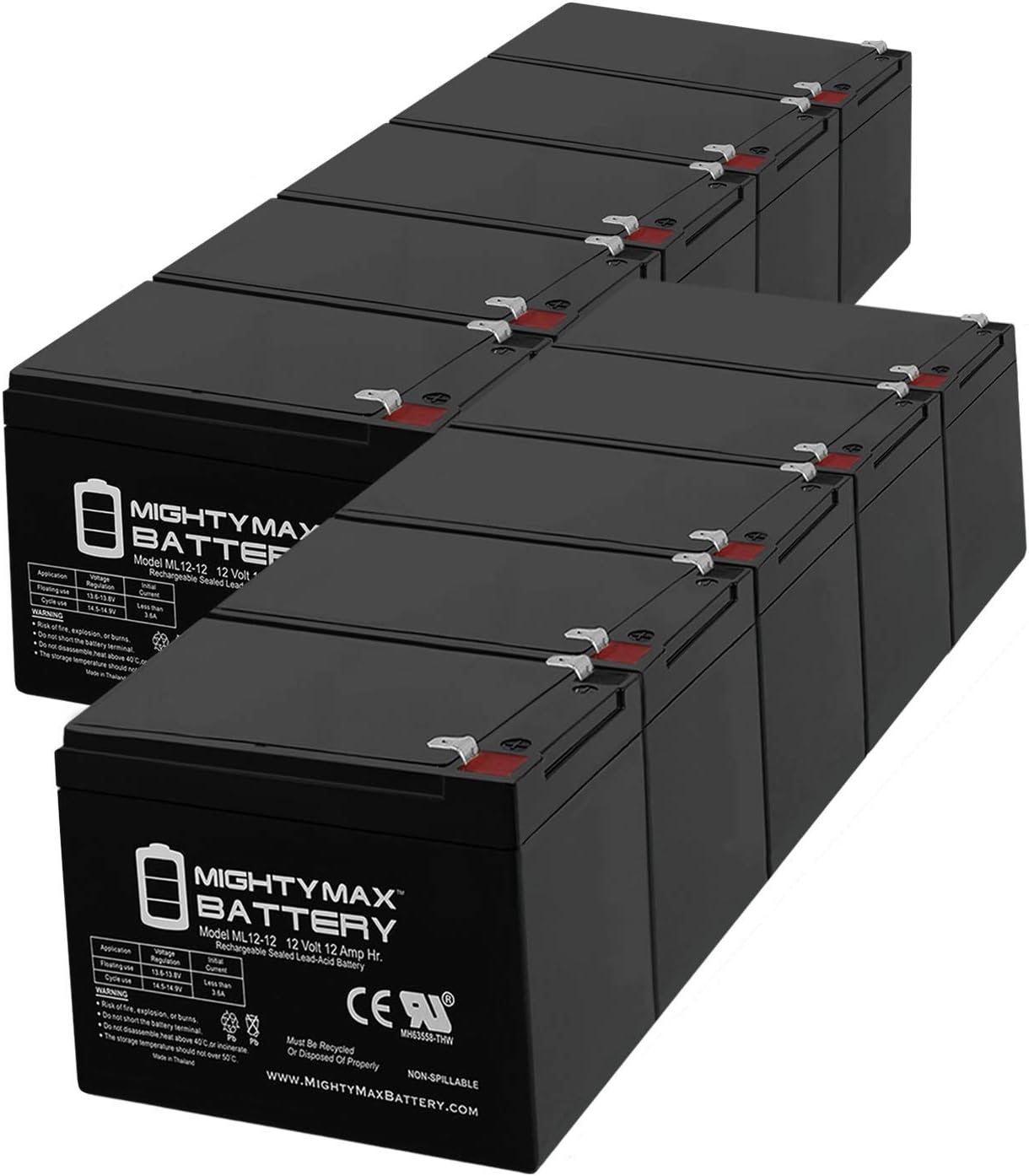 Mighty Max Battery 12V 12AH Battery Replaces Buzzaround XL