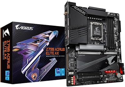 Gigabyte Z790 AORUS ELITE AX Motherboard LGA 1700 DDR5 Wi-Fi 6E 2.5GbE