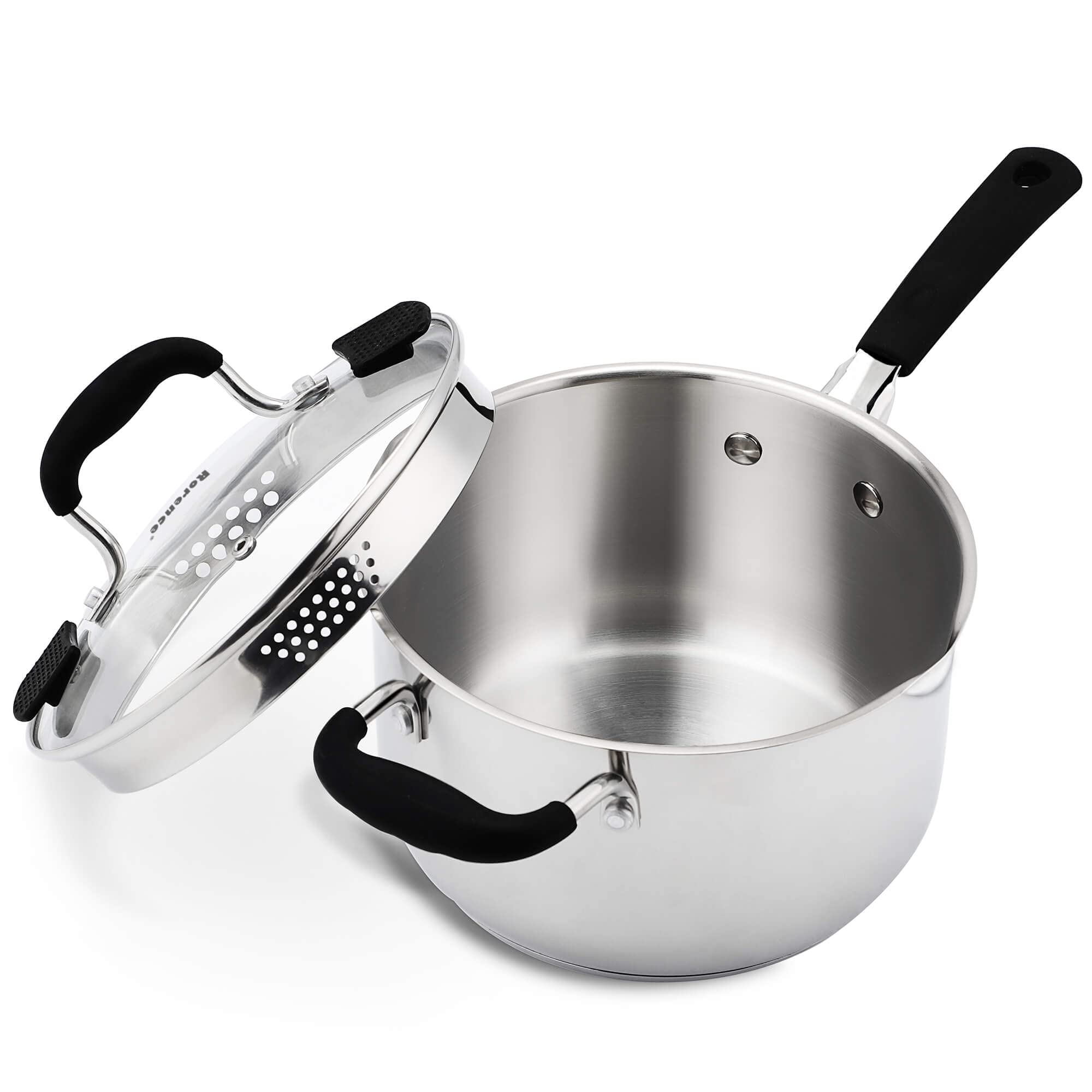 Rorence 3.7 Quart Sauce Pan with Lid
