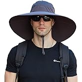 Leotruny Super Wide Brim Bucket Hat UPF50+ Waterproof Sun Hat for Fishing Hiking Camping