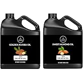 Naturevibe Botanicals Jojoba Oil 32oz and Sweet Almond Oil 32oz | Oil Combo