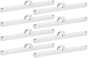 Valve Cover Clamp, Valve Cover Hold Down Clamp, 8pcs 4 3/4in Chrome Valve Cover Spreader Bars Assembly Replacement for 283 30