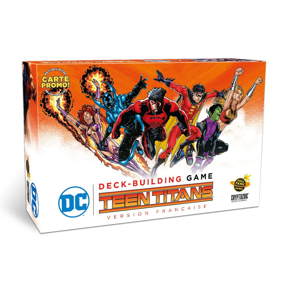 Don't Panic Games | DC Comics Deck-Building Game: Teen Titans (Stand Alone) | Board Game | Ages 14+ | 2-5 Players | 45 Minutes
