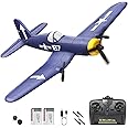 HAWK'S WORK 3 Channel RC Plane F4U Corsair, Remote Control Warbird Ready to Fly, 2.4GHz 6-axis Gyro Stabilizer, Easy to Fly for Kids & Beginners