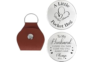 A Hug From Mom Pocket Keychain, Personalized Pocket Hug Token Mom To My Daughter Keychain Gifts