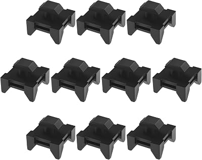Be In Your Mind 10x 4040 Aluminum Profile Cable Holder Groove Clips Black