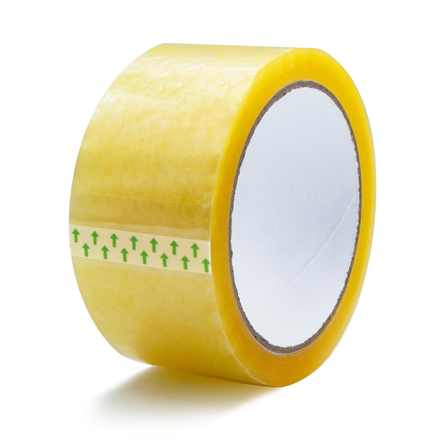 RAYLU PAPER® - 66m x 50mm Wide Heavy Duty Extra Strong Paper Rolls Packing Tape for Shipping Box Packaging (Pack of 1, Clear)